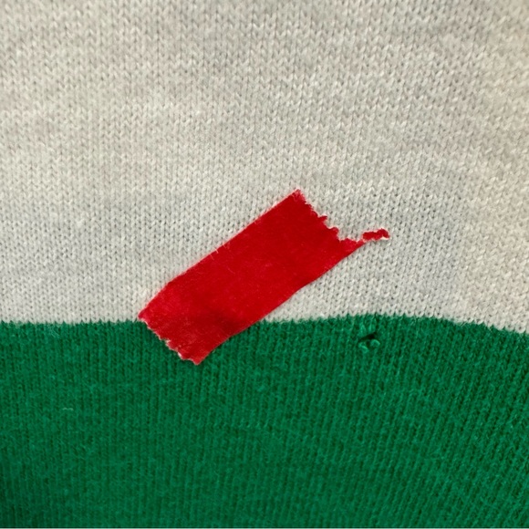 NWT Suzie Kondi Psaras Striped Tee in Green and White Stripe Sz XL - Picture 6 of 12